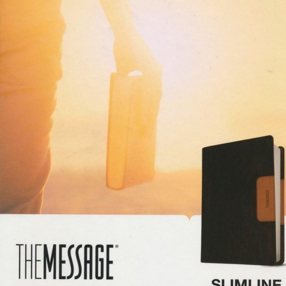 Message Slimline Bible-brown/tan  - NWT